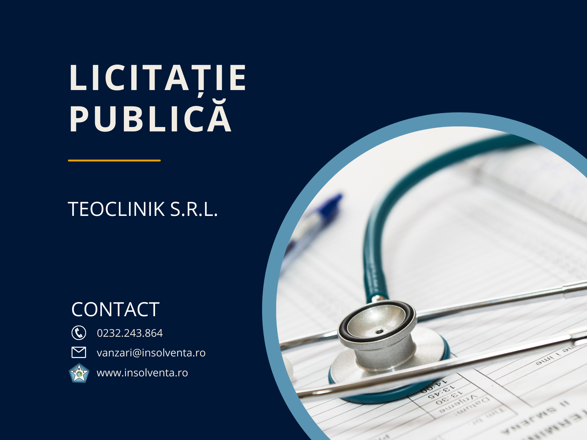 Licitatie Teo Clinik SRL